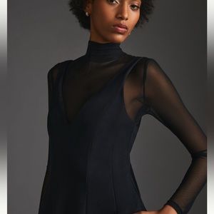 Anthropologie Maeve layered sheer mini dress